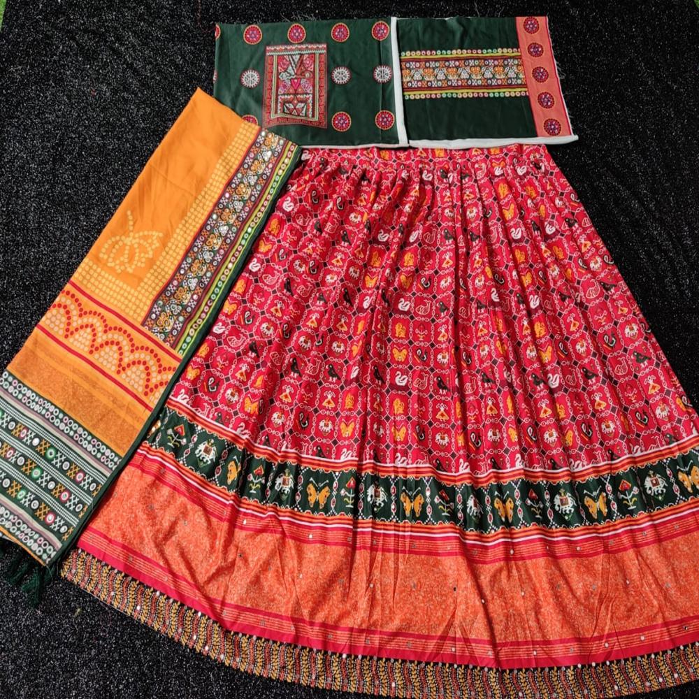 Digital Print Muslin Cotton Lehenga Choli