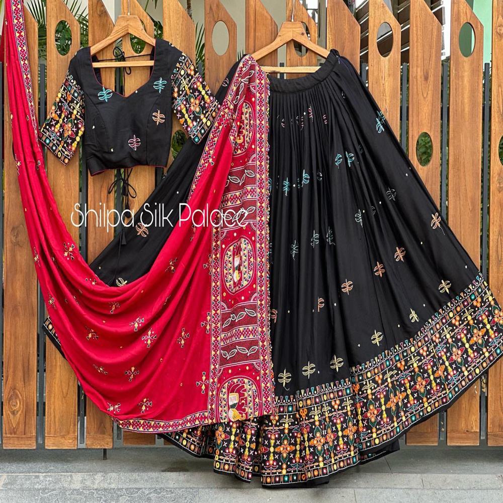 Digital Print Muslin Cotton Lehenga Choli