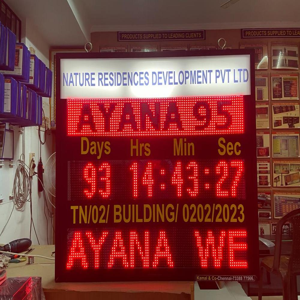 Led Industrial Counter Down Timer Display Board - Led Type: Dot Matrix