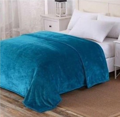 Plain Mink Blankets - 100% Polyester, 150x220 Cms, Assorted Plain Color | Fleece Fabric, Over-locked Edges, Suitable For Adults