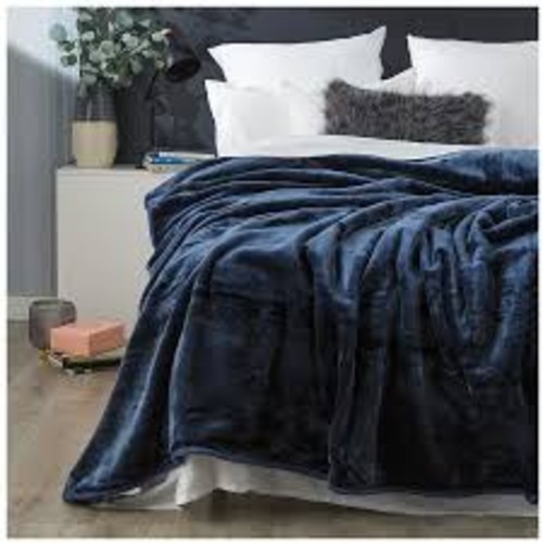 Plain Mink Blankets - 100% Polyester, 150x220 Cms, Assorted Plain Color | Fleece Fabric, Over-locked Edges, Suitable For Adults