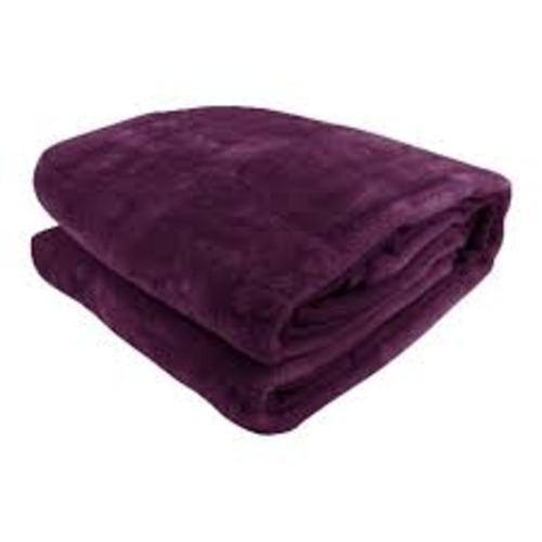Plain Mink Blankets - 100% Polyester, 150x220 Cms, Assorted Plain Color | Fleece Fabric, Over-locked Edges, Suitable For Adults