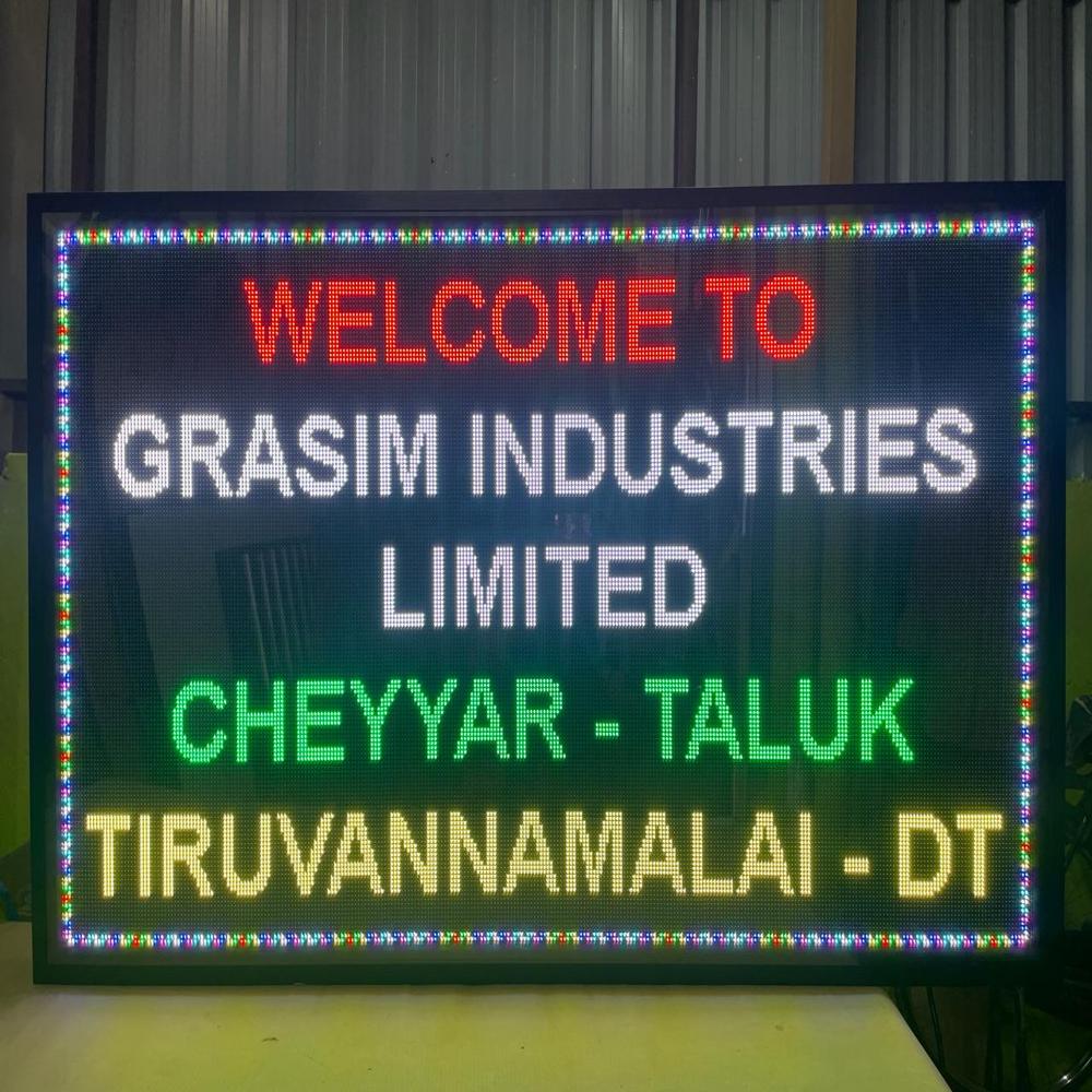 LED Industrial Hazardous Pollution Display Board