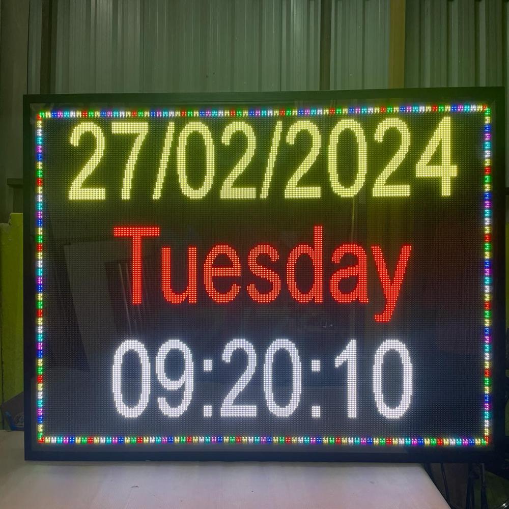 Led Industrial Hazardous Pollution Display Board - Brightness: 46080 Lumens