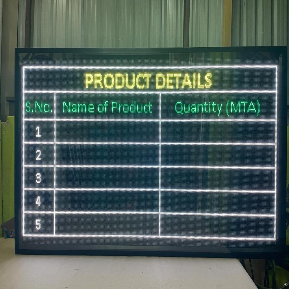 LED Industrial Hazardous Pollution Display Board