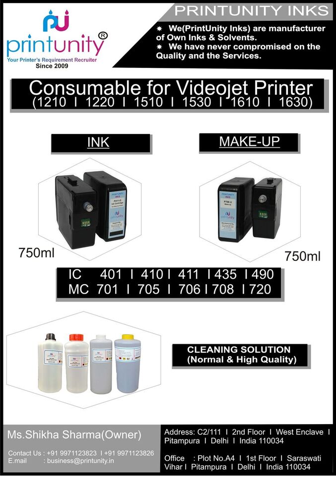 Ink Core Shunt Module For 1000 Series Videojet Printer - Plastic Material, Black Color | Cij Printer, Semi-automatic Use, Maintenance & Technical Support