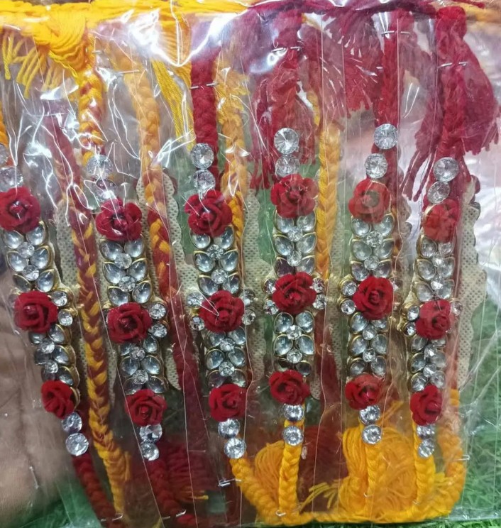 Handmade Designer Fancy Rakhi - Color: Multicolor