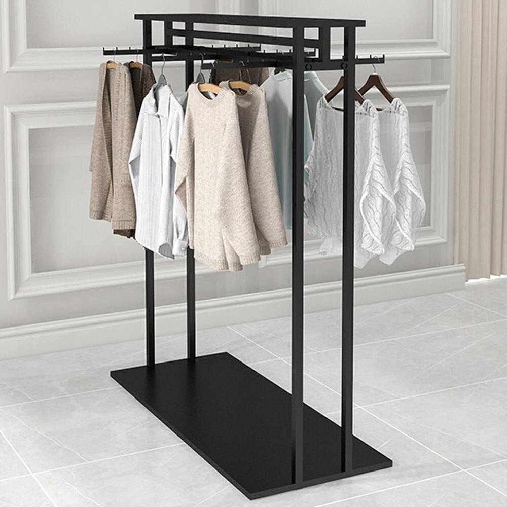 Clothing Store Garment Rack Clothing Rack, Floor-Standing Hanging Rods Hangers Clothes Shelves