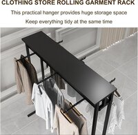 Clothing Store Garment Rack Clothing Rack, Floor-Standing Hanging Rods Hangers Clothes Shelves