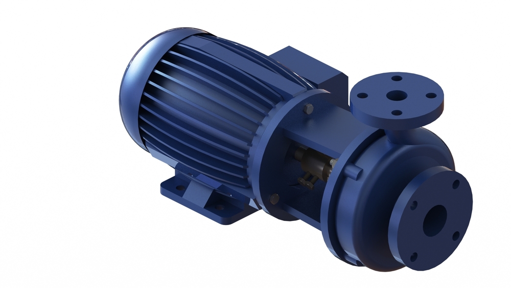 Industrial ci monoblock backpullout pump