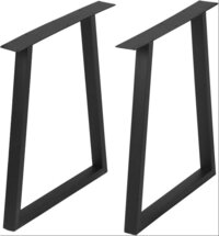 Iron Coffee Table Legs 28" Height 17.7" Wide,industrial Black Dining Table Legs Desk Legs 2 Pcs - Application: Industrial