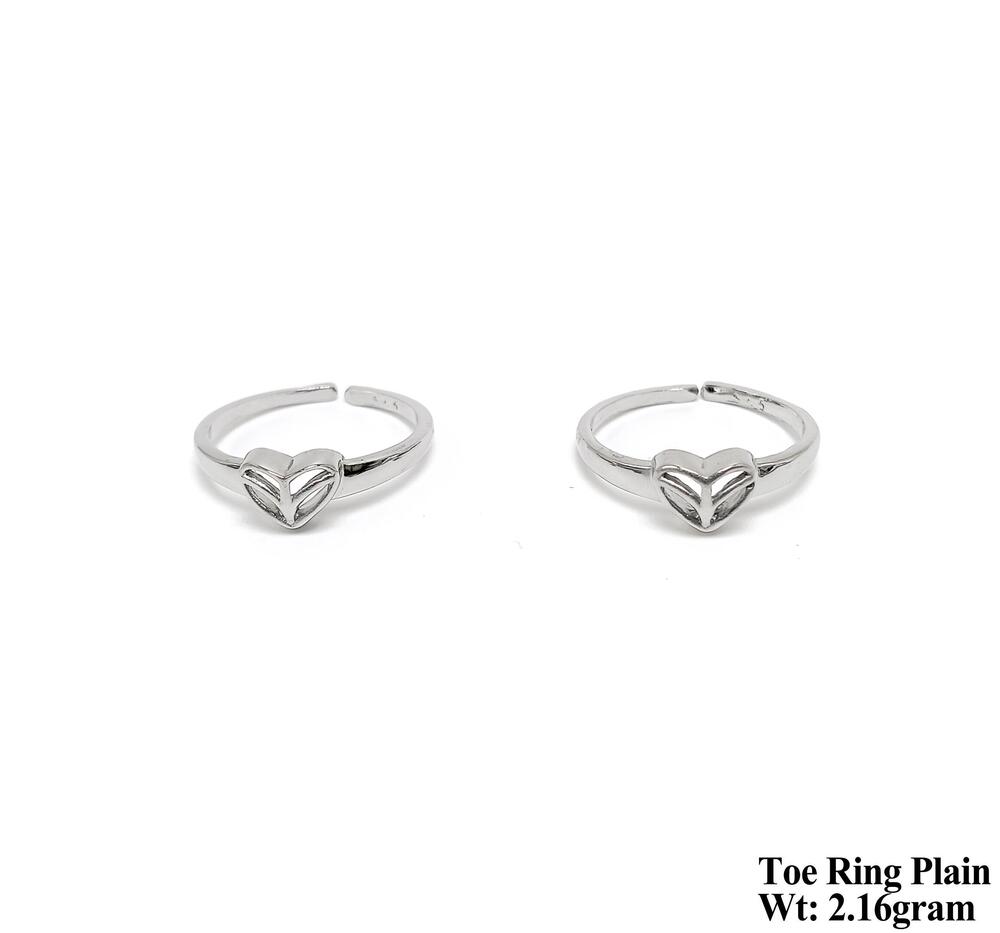 925 Toe Ring - 925 Silver, Adjustable Design, Intricate Patterns , Ideal For Everyday Wear, Handmade Craftsmanship, Elegant Finish