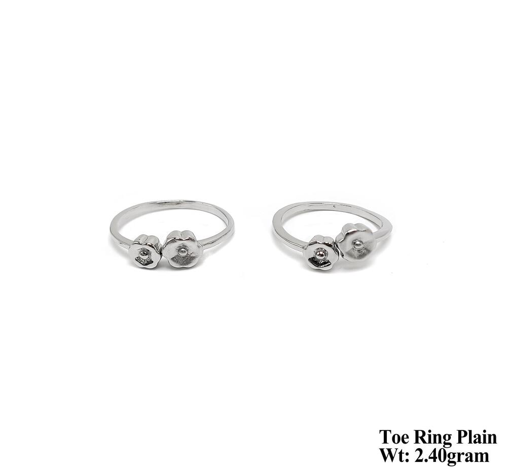 925 Toe Ring - 925 Silver, Adjustable Design, Intricate Patterns , Ideal For Everyday Wear, Handmade Craftsmanship, Elegant Finish