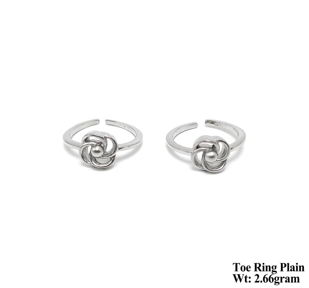 925 Toe Ring - 925 Silver, Adjustable Design, Intricate Patterns , Ideal For Everyday Wear, Handmade Craftsmanship, Elegant Finish