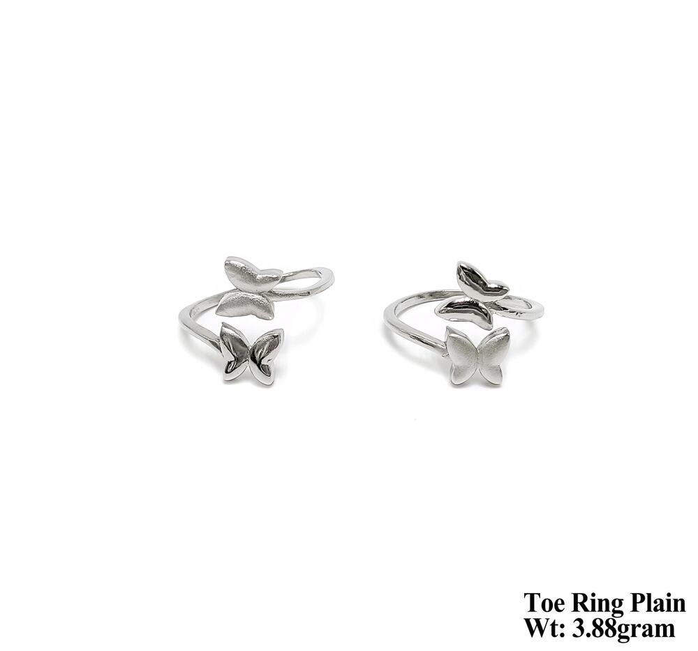 925 Toe Ring - 925 Silver, Adjustable Design, Intricate Patterns , Ideal For Everyday Wear, Handmade Craftsmanship, Elegant Finish