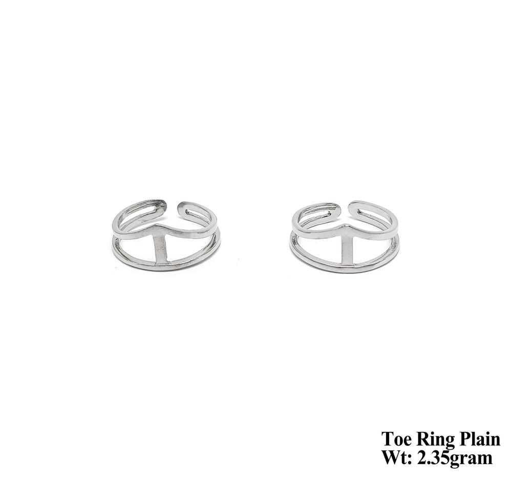 925 Toe Ring - 925 Silver, Adjustable Design, Intricate Patterns , Ideal For Everyday Wear, Handmade Craftsmanship, Elegant Finish