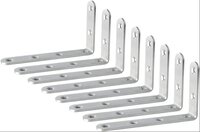 Heavy Duty L Wall Bracket Corner Brace,joint Angle Bracket For Hanging Support,5x3 Inch,pack Of 8 - Application: Fitting