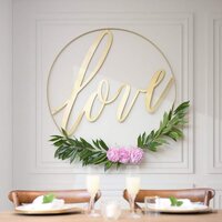 4 Pcs 19 Inch Metal Hoop Floral Wreath Macrame Gold Lagre Craft Rings for Making Wedding Wreath