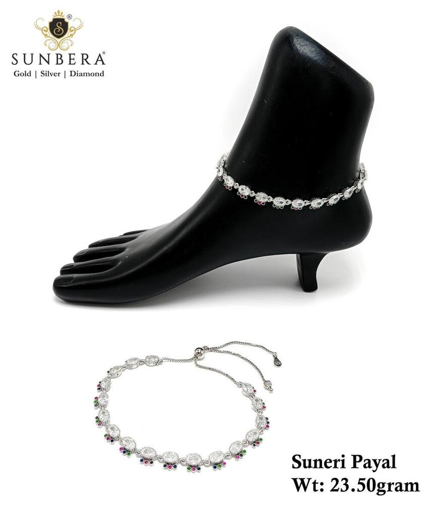 New Design 92.5 Silver Anklets