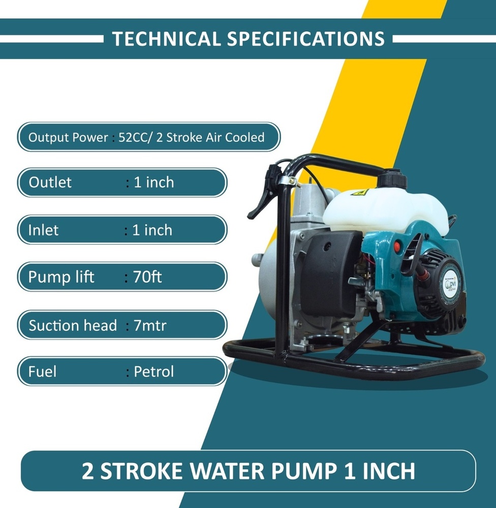 1 Inch Portable Petrol Water Pump