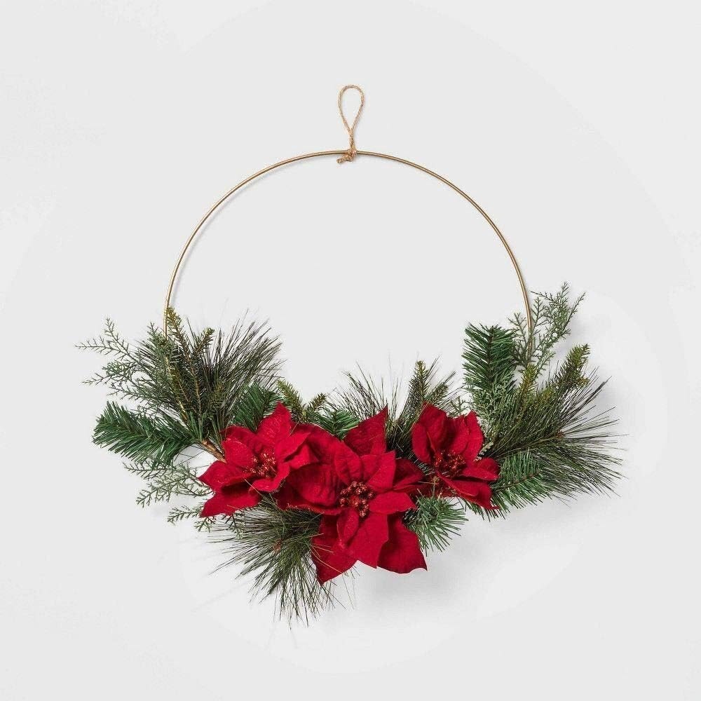 4 Pcs 24 Inch Metal Hoop Floral Wreath Macrame 5mm Wire Gold Large Craft Rings - Application: Decoration