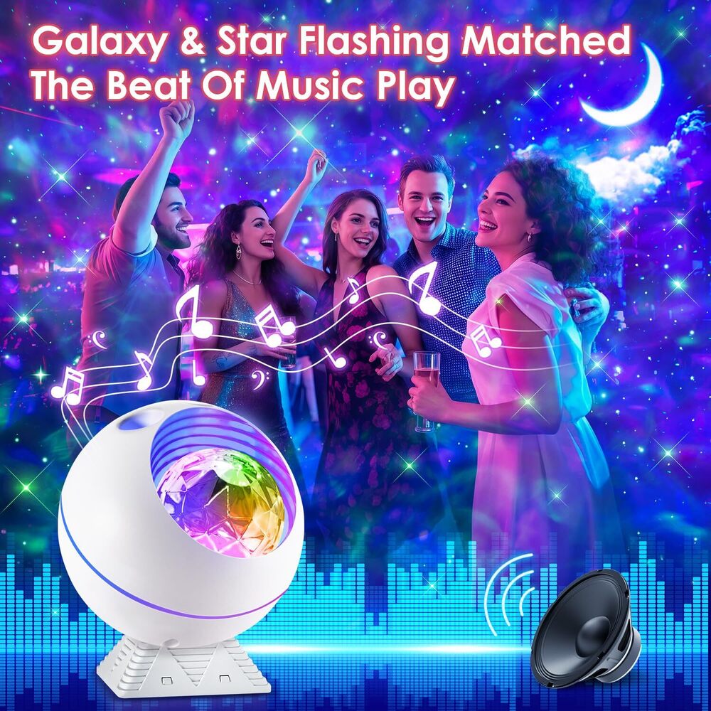 Ocean Nebula Star Projector Night Light - Color: Multicolor