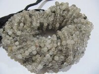 Natural Genuine Black Rutilated Round Plain Smooth 5 mm Beads