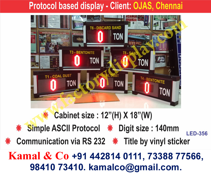 Led Modbus Slave Display Board