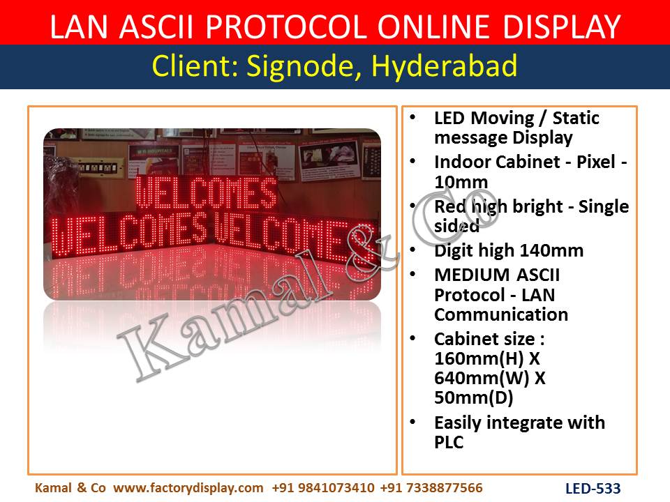 Led Modbus Slave Display Board