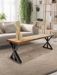 Metal Furniture Legs Industrial Black Iron Coffee Table Legs 15.4