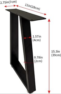 Metal Legs for DIY Coffee Table,Iron Coffee Table Legs 15.4