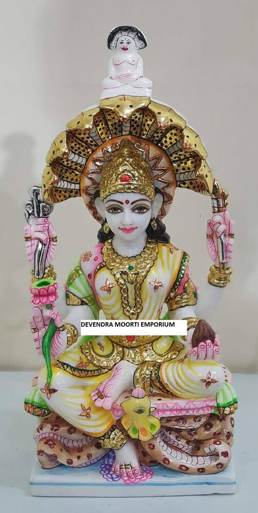 Makrana Marble Padmavati Mata Ji - Color: Multicolour