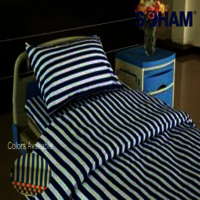 Pr-1006 - 100% Combed Cotton, 90x60 Inches, Candy Stripe Pattern | Soft And Durable, Shrink-resistant, Ideal For Healthcare Settings
