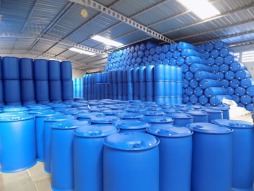 Blue Plastic HDPE Drumes