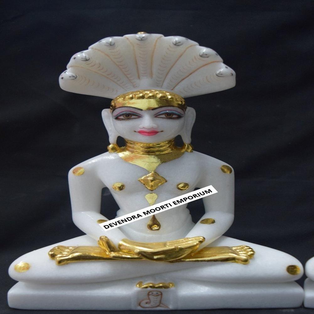 Marble Shankeshwar Parshwanath Bhagwan - Color: White