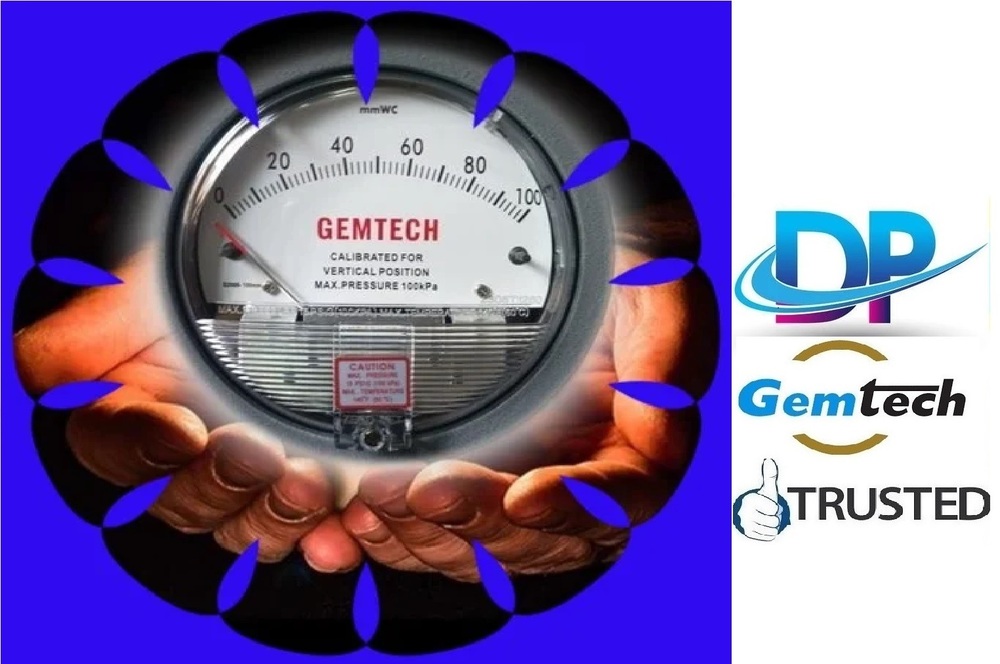 Industry Leaders Supplier GEMTECH Differential Pressure Gauge Wholesaler For Greater Noida