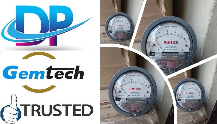 Industry Leaders Supplier GEMTECH Differential Pressure Gauge Wholesaler For Chennai Tamil Nadu