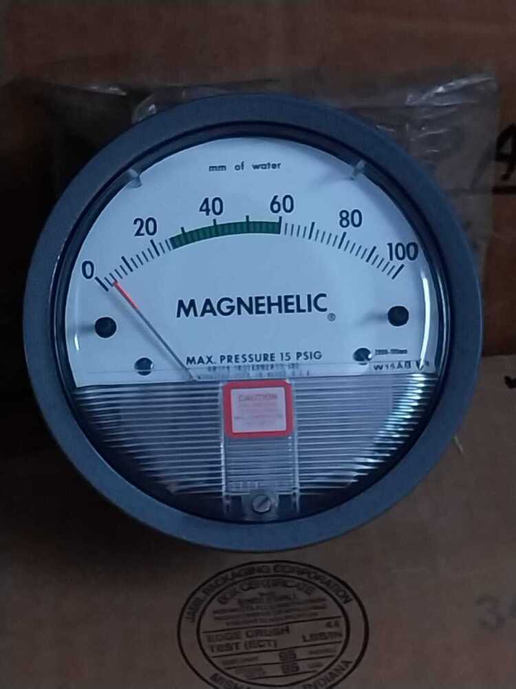 Industry Leaders Supplier Dwyer Magnehelic Differential Pressure Gauge Modal 2000-100 Mm-g Range 0-100 Mm- Green