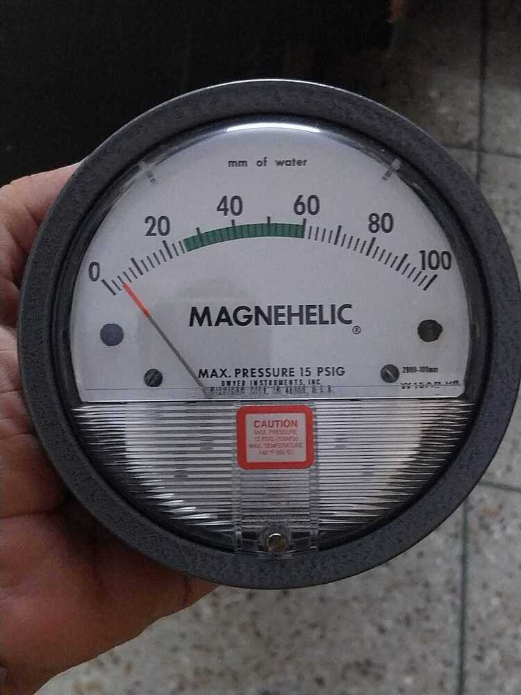 Industry Leaders Supplier Dwyer Magnehelic Differential Pressure Gauge Modal 2000-100 Mm-g Range 0-100 Mm- Green