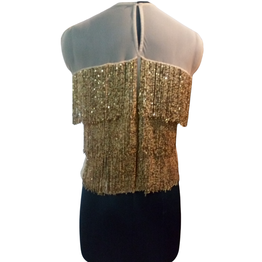 Women Hand Beaded Fringe Tops