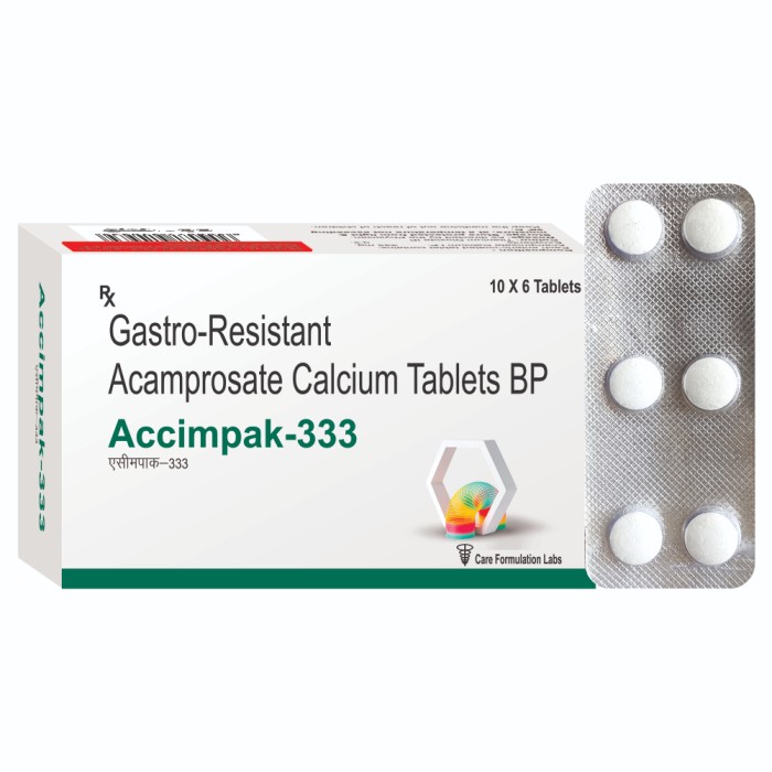 Acamprosate Calcium 333 Mg - Dosage Form: Tablet