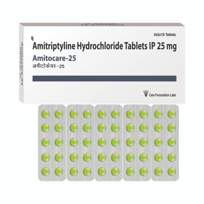 Amitriptyline Hydrochloride Ip 25 Mg - Drug Type: General Medicines