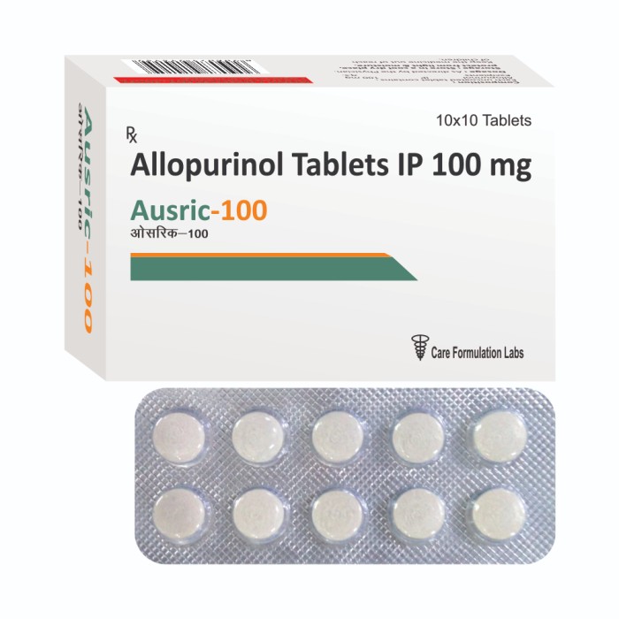 Allopurinol Ip 100 Mg - Drug Type: General Medicines
