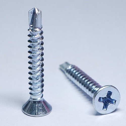 Self Drill Csk Screws - Color: Silver