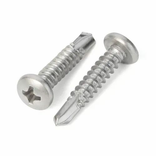 Self Drill Pan Head Screws - Color: Silver