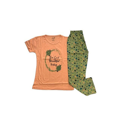 Girls Floral Printed Night Wear Set