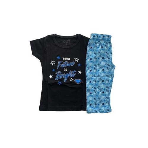 Casual Printed Girls Night Wear Set - Color: Different Available