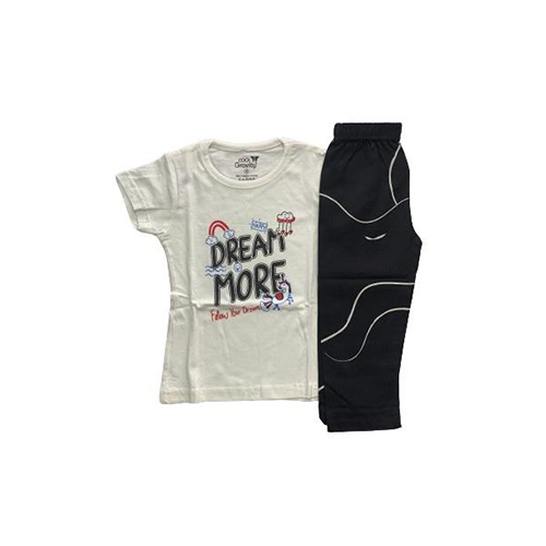 Girls Designer Print Night Wear Set