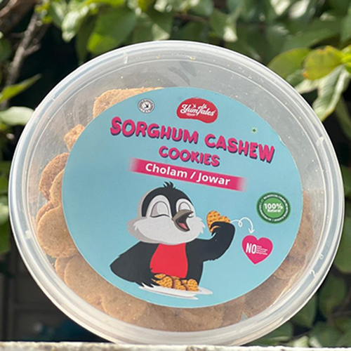 Cholam Jowar Sorghum Cashew Cookies