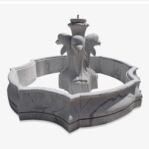 Marble Fountain Statue - Color: White